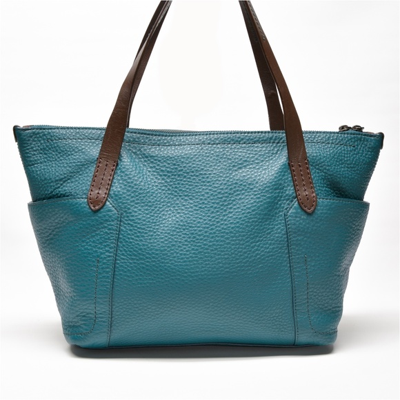 COLE HAAN Pebbled Leather Tote Bag with Tassel - Picture 2 of 15